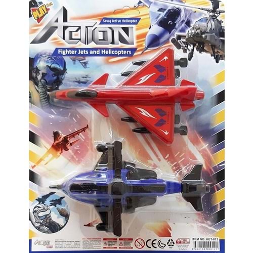 KETTE TOYS KARTELADA 2 Lİ UÇAK HELİKOPTER