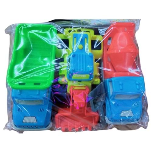 KETTE TOYS ÜÇLÜ MİNİ İNŞAAT YOL SETİ