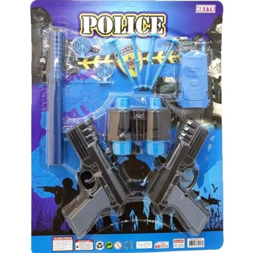 KETTE TOYS BÜYÜK BOY DÜRBÜNLÜ TABANCA SETİ