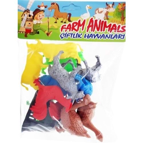 KETTE TOYS 12 Lİ PVC ÇİFTLİK HAYVANLARI