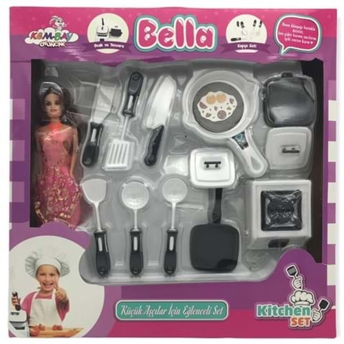 KEMBAY TOYS BELLA KÜÇÜK AŞÇILAR İÇİN EĞLENCELİ SET