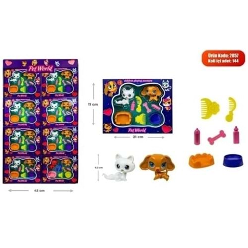 KEMBAY TOYS 2Lİ MALZEMELİ HAYVAN SETİ*144
