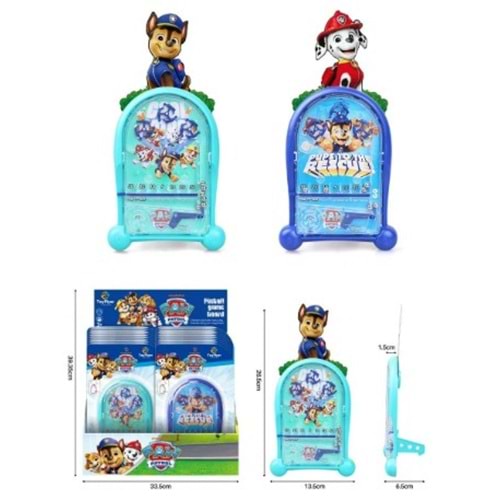 LİSANSLI PINBALL PAW PATROL BLISTER/18'Lİ DIS. KARTLI