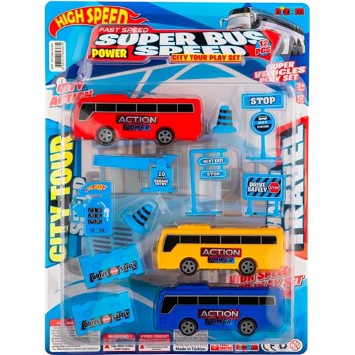 NİZAM TOYS AKSESUARLI OTOBÜS SETİ