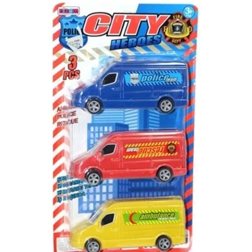 NİZAM TOYS 3 LÜ MİNİBÜS SETİ