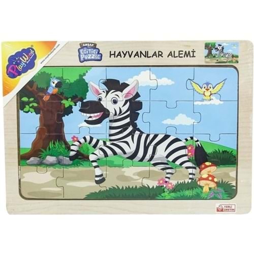 ONYIL TOYS AHŞAP EĞİTİCİ PUZZLE HAYVANLAR ALEMİ