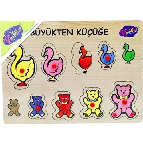 ONYIL TOYS AHŞAP TUTMALI BÜYÜKTEN KÜÇÜĞE