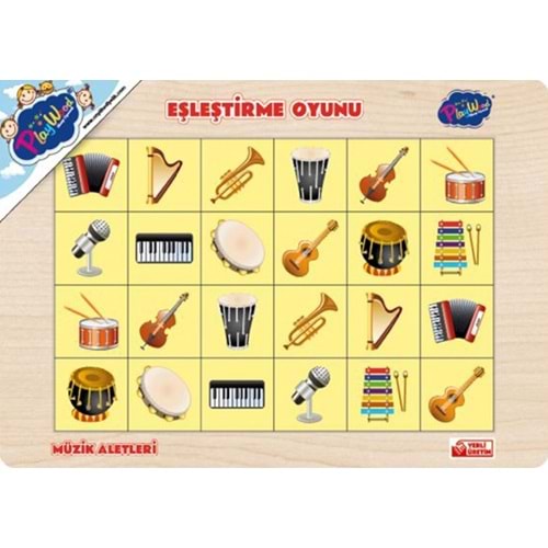 ONYIL TOYS 4 ÇEŞİT EŞLEŞTİRME MÜZİK ALETİ OKUL EŞYALARI SAYILAR