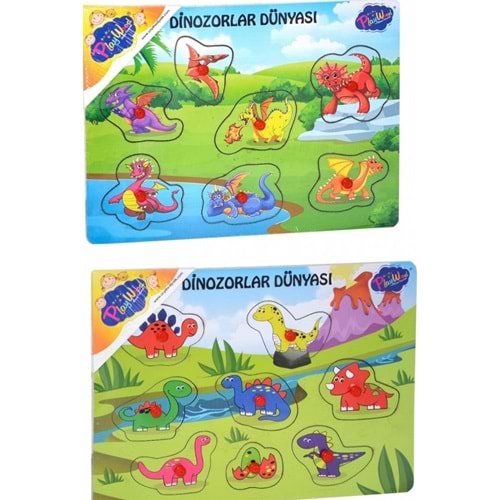 ONYIL TOYS AHŞAP TUTMALI DİNOZORLAR DÜNYASI