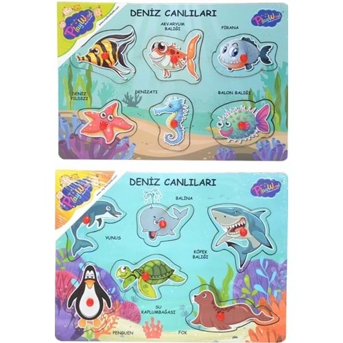 ONYIL TOYS AHŞAP TUTMALI DENİZ CANLILARI