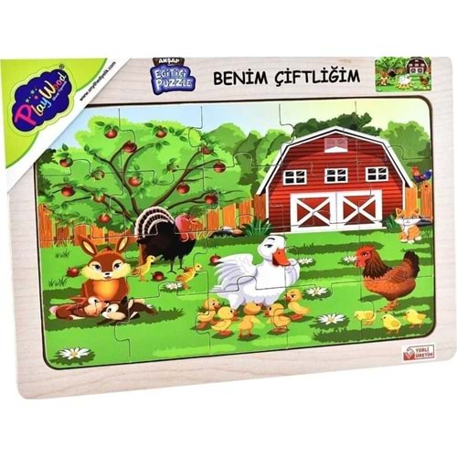 ONYIL TOYS AHŞAP EĞİTİCİ PUZZLE BENİM ÇİFTLİĞİM