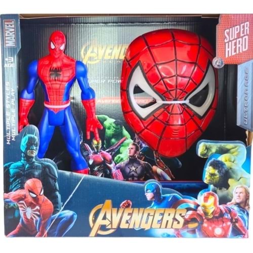 ETHEM MİNA KUTULU IŞIKLI SPİDERMAN MASKE