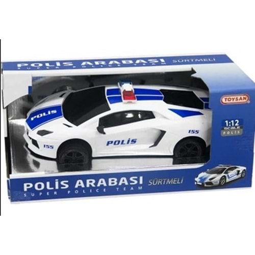TOYSAN 1:12 SÜRTMELİ POLİCE CAR