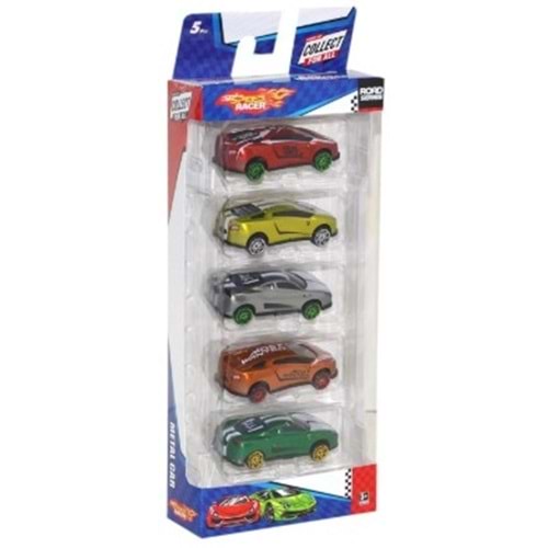 TOYSAN 5 Lİ SPEED RACER METAL ARABA