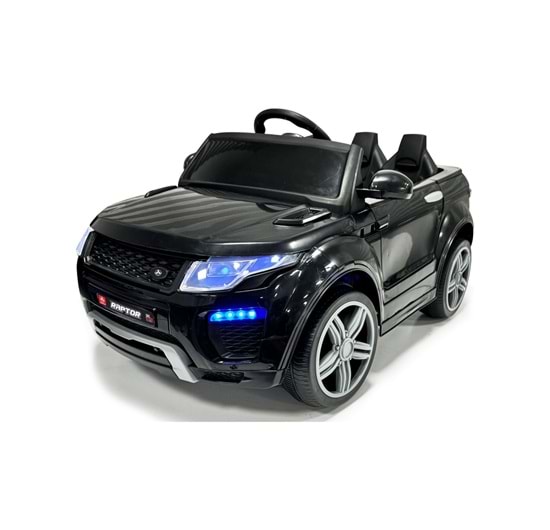 RAPTOR KUMANDALI AKÜLÜ ARABA SİYAH 12V