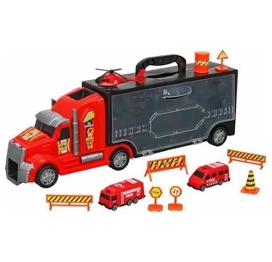 EREN TOYS HEROES ÇANTALI İTFAİYE TAŞIYICI TIR SETİ