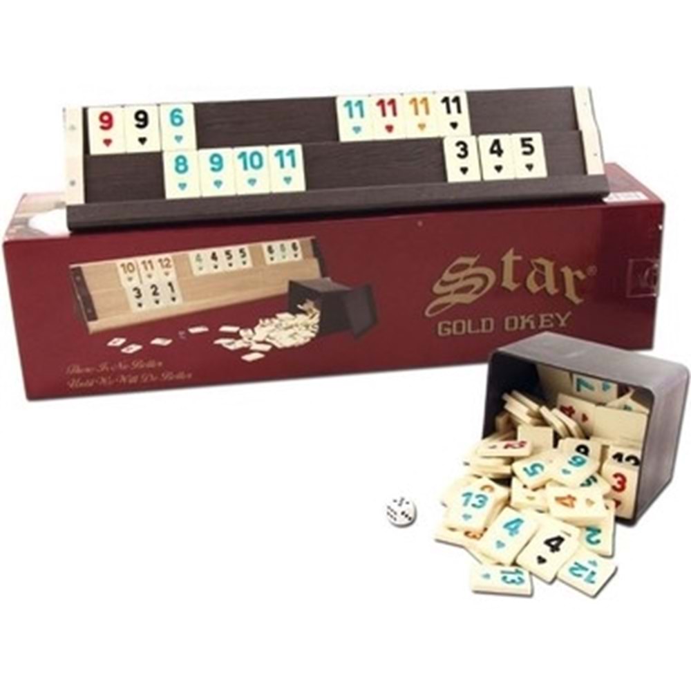 STAR GOLD AHŞAP OKEY SETİ