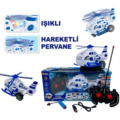 DUMAN TOYS 1:18 UZK. KUM. ŞARJLI HELİKOPTER