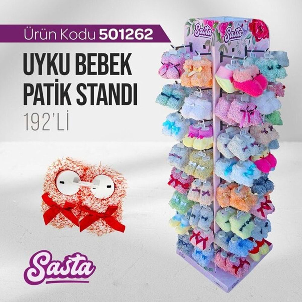SASTA UYKU BEBE PATİK 192 Lİ*1