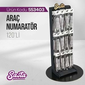 SASTA ARAÇ NUMARATÖR 120 Lİ*1