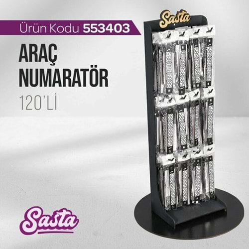 SASTA ARAÇ NUMARATÖR 120 Lİ*1