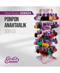 SASTA PONPON ANAHTARLIK 300 LÜ*1