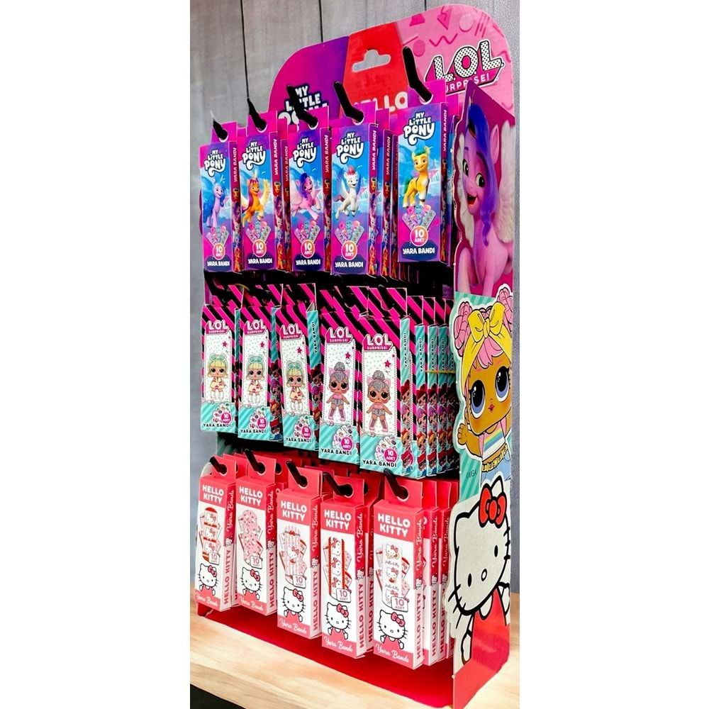 SASTA MY LITTLE PONY HELLO KITTY YARA BANDI 120 Lİ * 1
