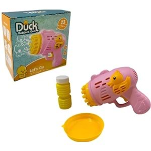 KAYYUM TOYS ÖRDEKLİ PİLLİ KÖPÜK TABANCA PEMBE