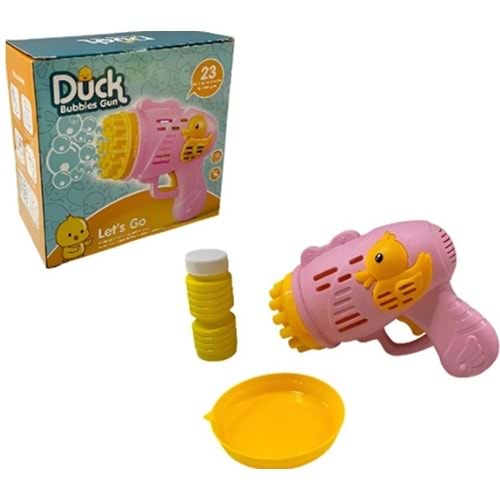 KAYYUM TOYS ÖRDEKLİ PİLLİ KÖPÜK TABANCA PEMBE