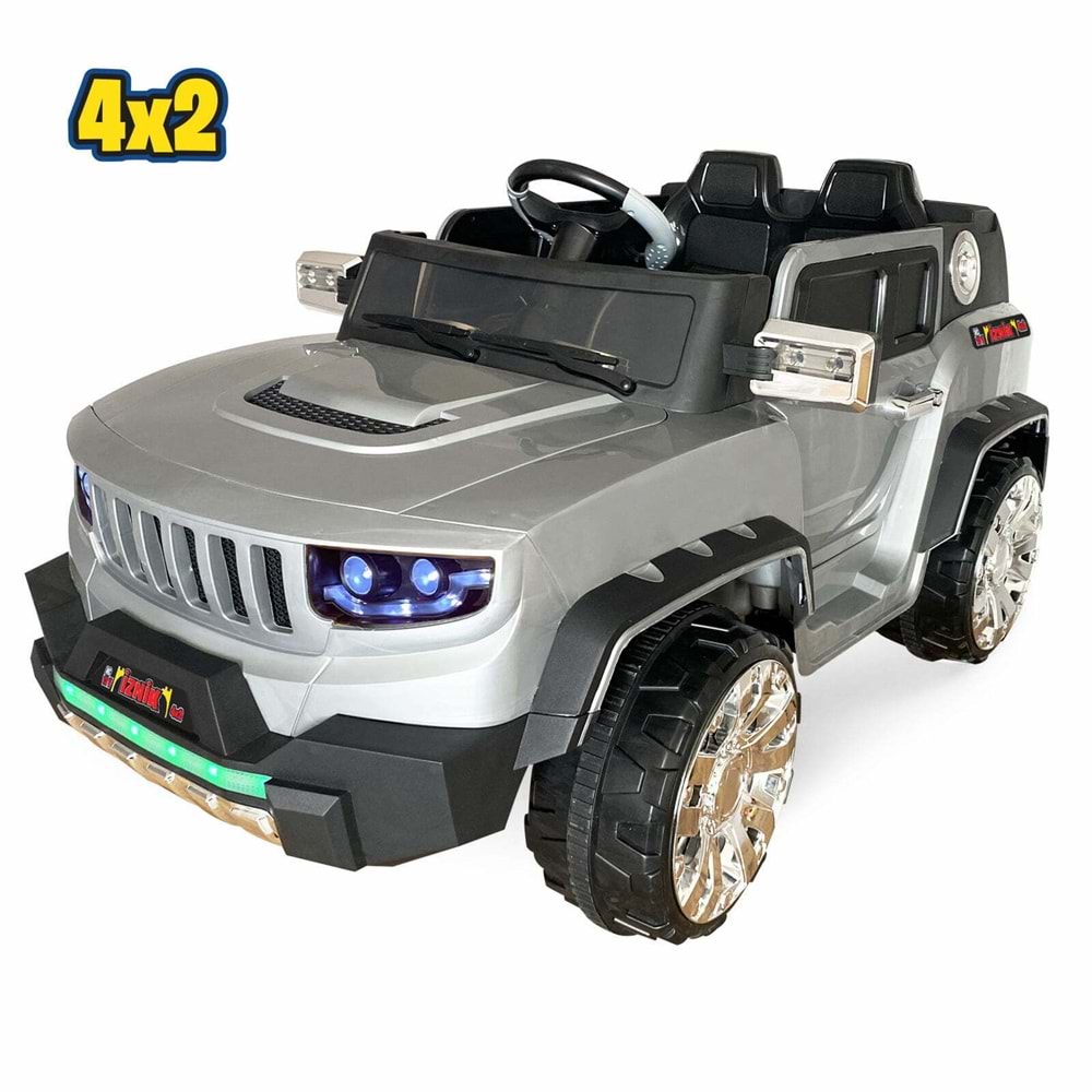 İZNİK KUMANDALI AKÜLÜ ARABA 4X2 12V GRİ