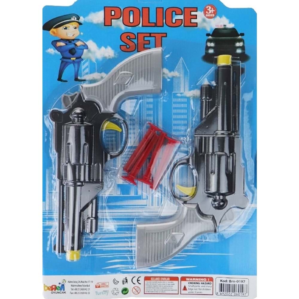 BEREN KARTELA 2 Lİ POLİS SETİ 90 LI