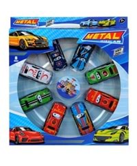 BEREN KUTULU 8 Lİ METAL ARABA 96 LI