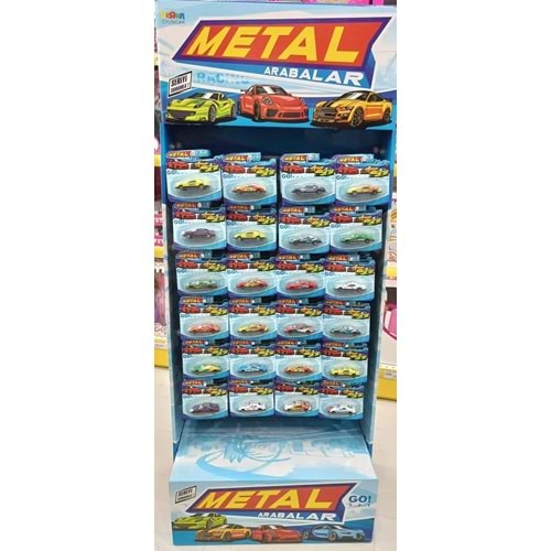 BEREN TEKLİ KARTELA METALİK ARABA 144 LÜ