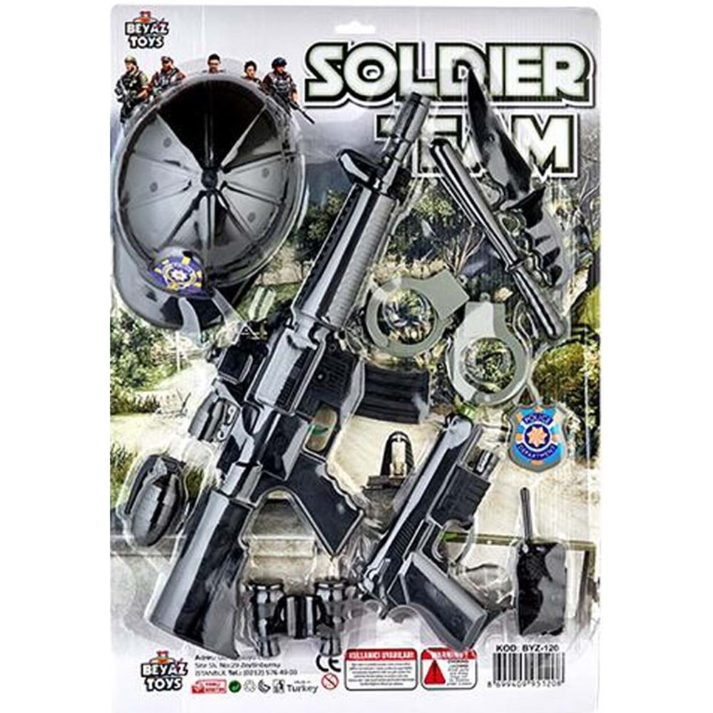 BEYAZ TOYS KARTELA SİLAH SETİ