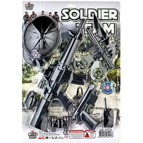 BEYAZ TOYS KARTELA SİLAH SETİ