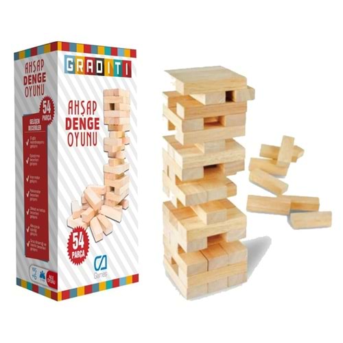 AHŞAP DENGE OYUNU 54 PARÇA