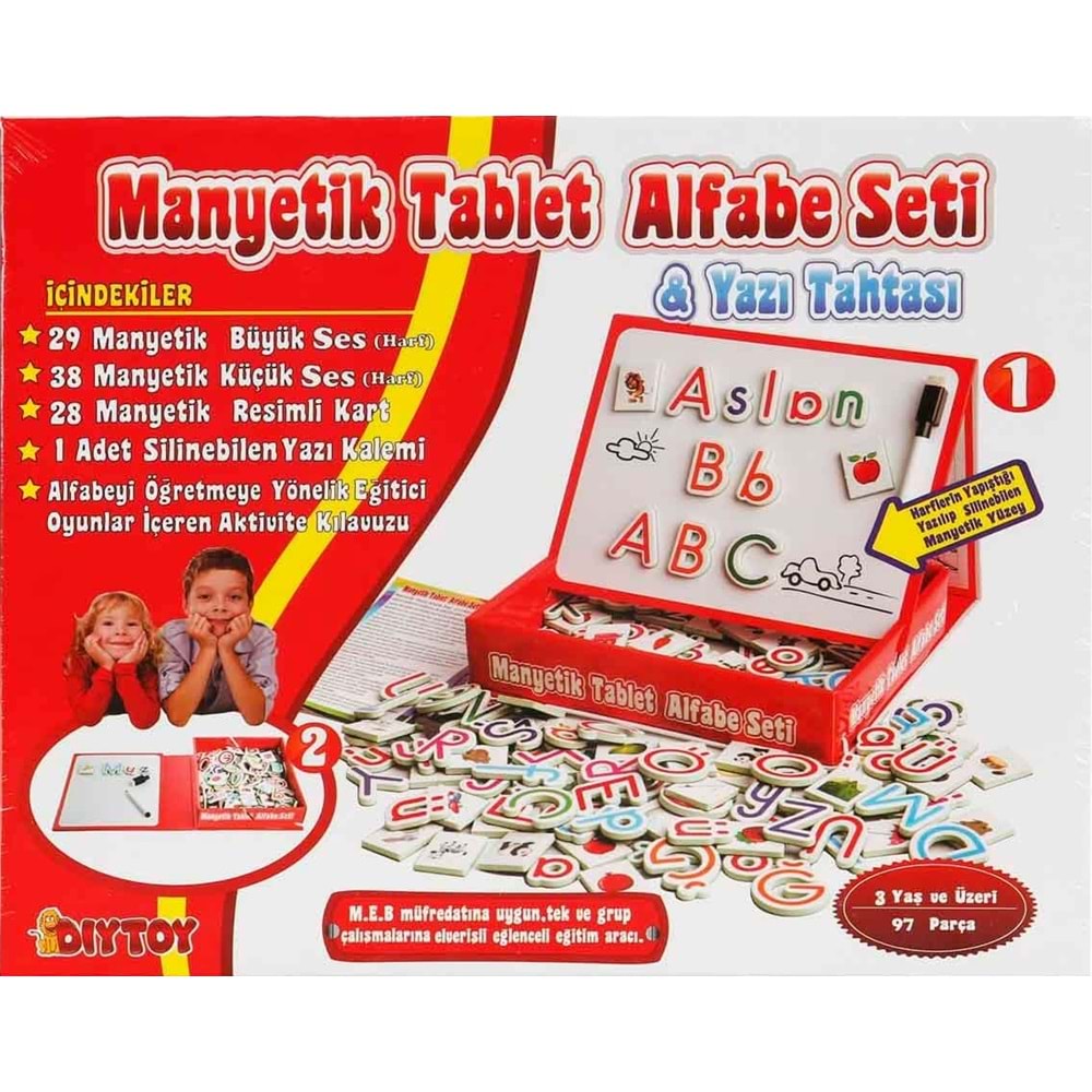CA GAMES MANYETİK ALFABE SETİ VE YAZI TAHTASI