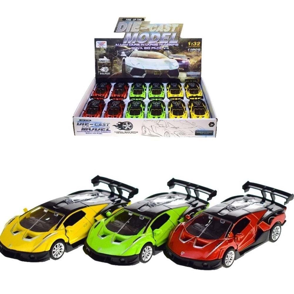 CEREN ÇEK BIRAK KAPILARI AÇILIR FERRARİ ARABA 1:32 (KMP.(NET))