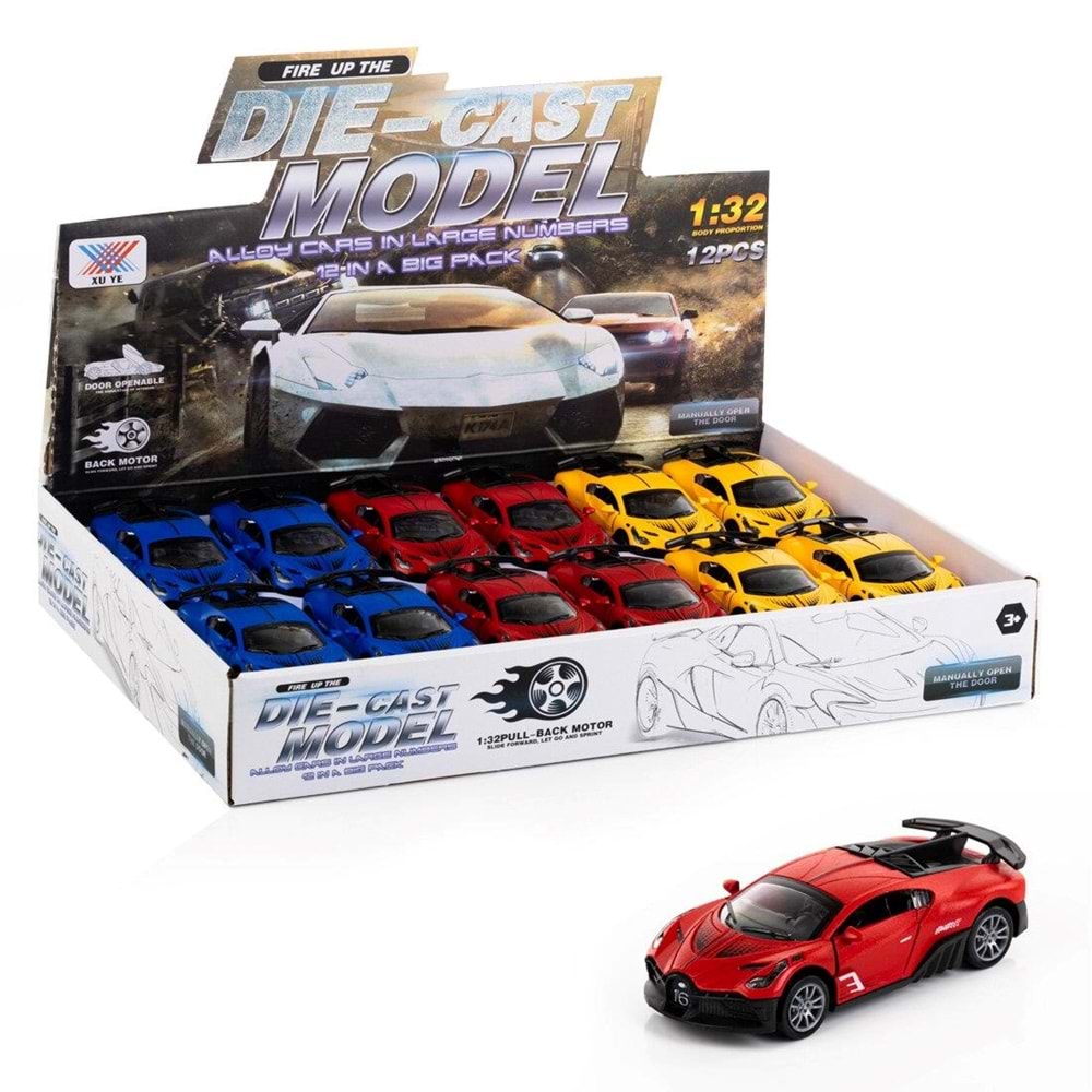 CEREN ÇEK BIRAK KAPILARI AÇILIR BUGATTİ ARABA 1:32 (KMP.(NET))