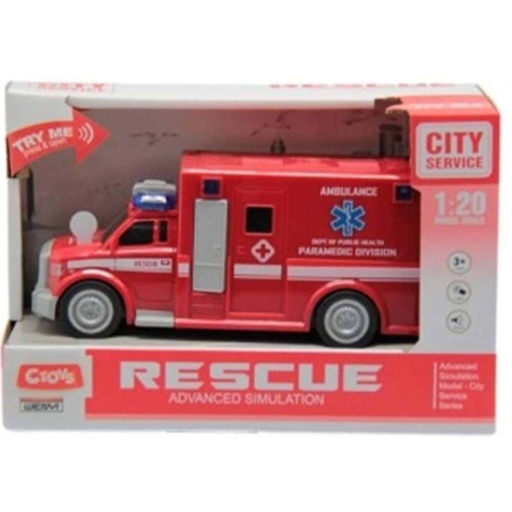 CEREN SESLİ VE PİLLİ AMBULANS 1:20