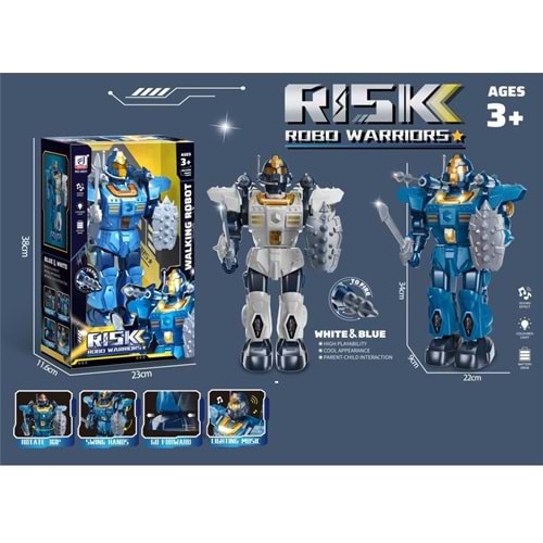VARDEM ISIKLI VE MUZIKLI ROKET ATAN ROBOT
