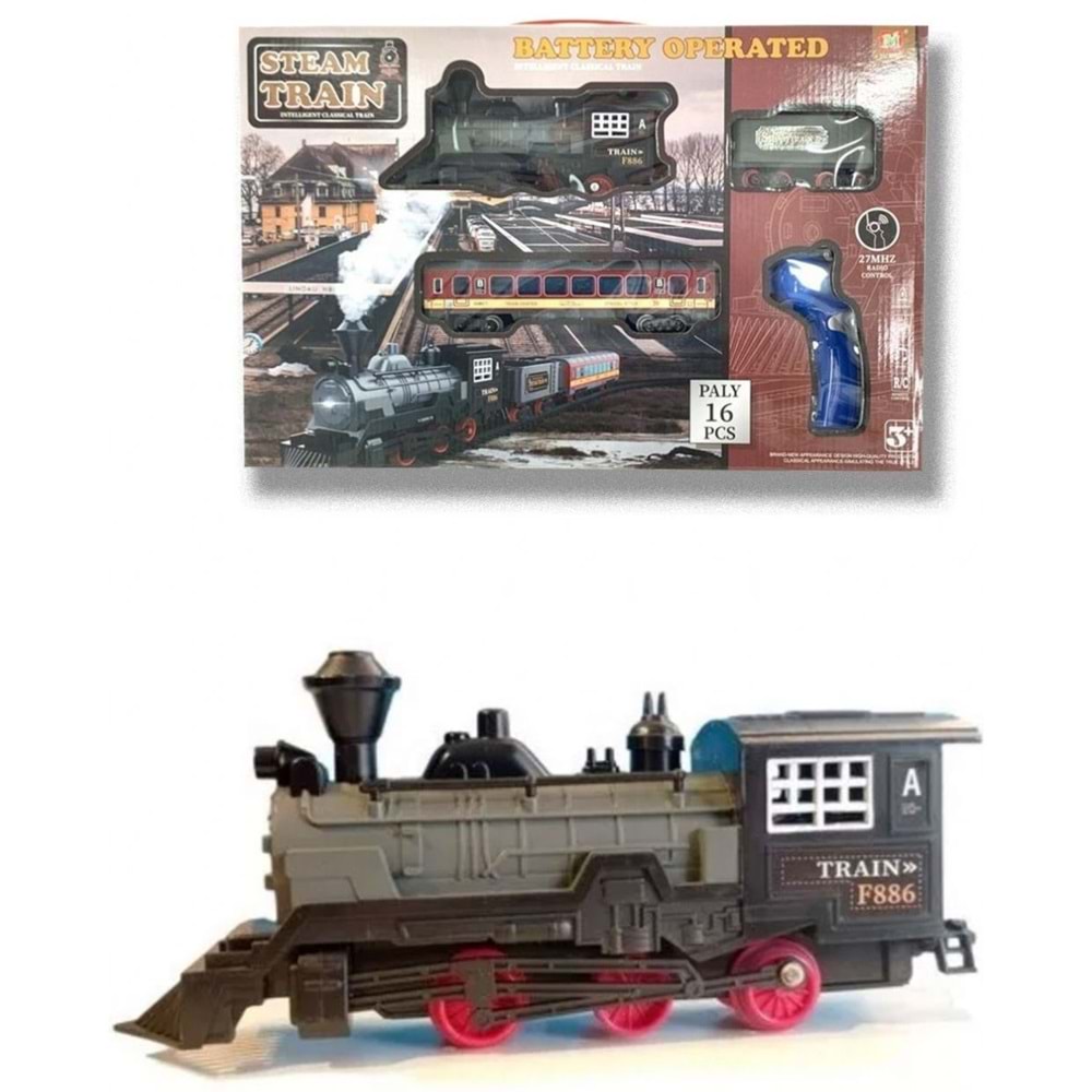 DUMAN TOYS KUTUDA PİLLİ 16 PARÇA TREN SETİ