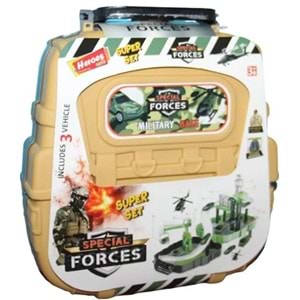 EREN TOYS HEROES ÇANTALI ASKER SETİ ARABALI