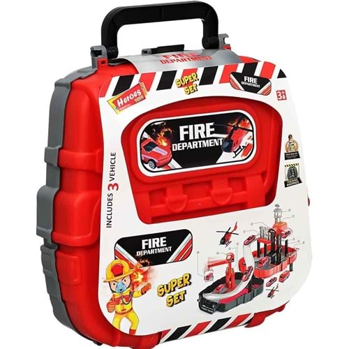 EREN TOYS HEROES ÇANTALI İTFAİYE SETİ ARABALI