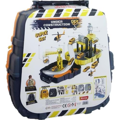 EREN TOYS HEROES ÇANTALI İNŞAAT SETİ ARABALI