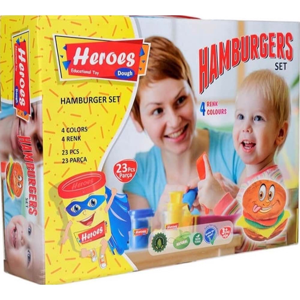 EREN TOYS HEROES HAMBURGER OYUN HAMURU SETİ