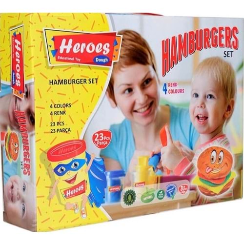 EREN TOYS HEROES HAMBURGER OYUN HAMURU SETİ
