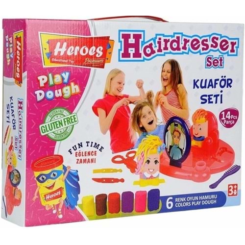 EREN TOYS HEROES KUAFÖR OYUN HAMURU SETİ
