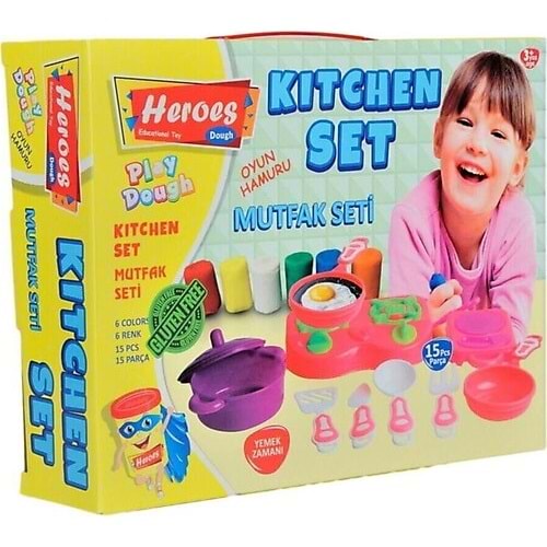 EREN TOYS HEROES MUTFAK SETİ OYUN HAMURU