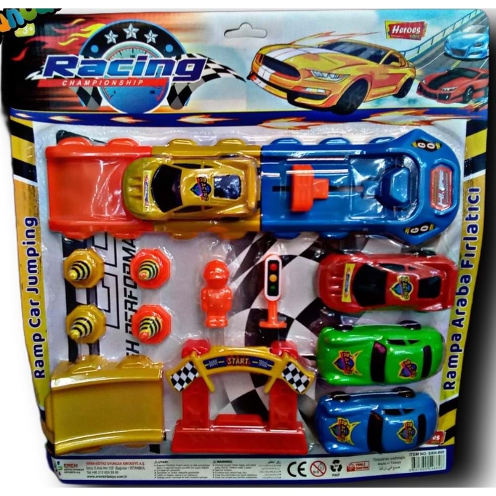 EREN TOYS HEROES BÜYÜK FIRLATICI ARABA SETİ